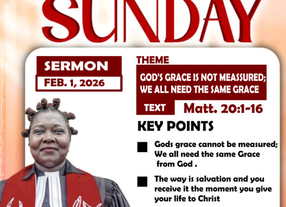 GOD’S GRACE IS NOT MEASURED; WE ALL NEED THE SAME GRACE